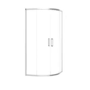 Shower cabin RAVAK XPSCP4-90 CHROME Semicircle 90x90x195 cm Tempered Glass Chrome
