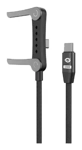 Conceptronic ETTA13B12 2-in-1 USB 2.0 кабель и подставка для телефона USB-C на USB-C 240W 5A 1.2м черный