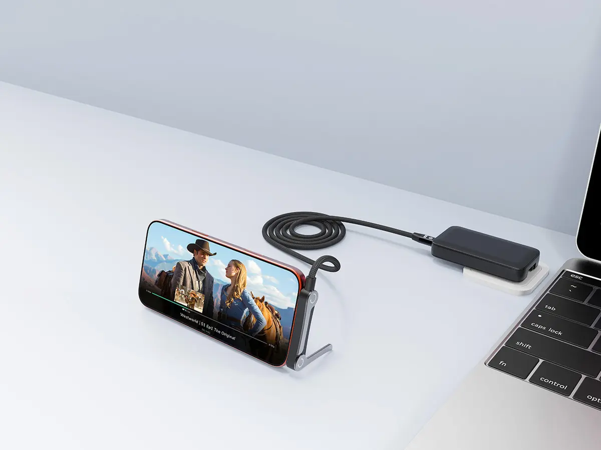 Conceptronic ETTA13B12 2-in-1 USB 2.0 кабель и подставка для телефона Photo 9