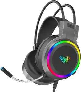Игровые наушники AULA S608 полноразмерные черные