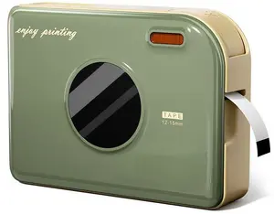 NIIMBOT Phomemo A30 etiķešu printeris zaļš ar drukas lenti 14mm x 3,6m