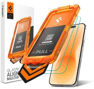 Spigen ALM S Glas.tR Slim Anti Reflection Screen Protector for Apple iPhone 17 Pro Max and 18 Pro Max Clear 2 Pack