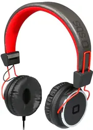 SBS Stereo Headphone Studio Mix DJ Austiņas Vadu Binurālas Ap ausīm 20 - 20000 Hz Sarkanas