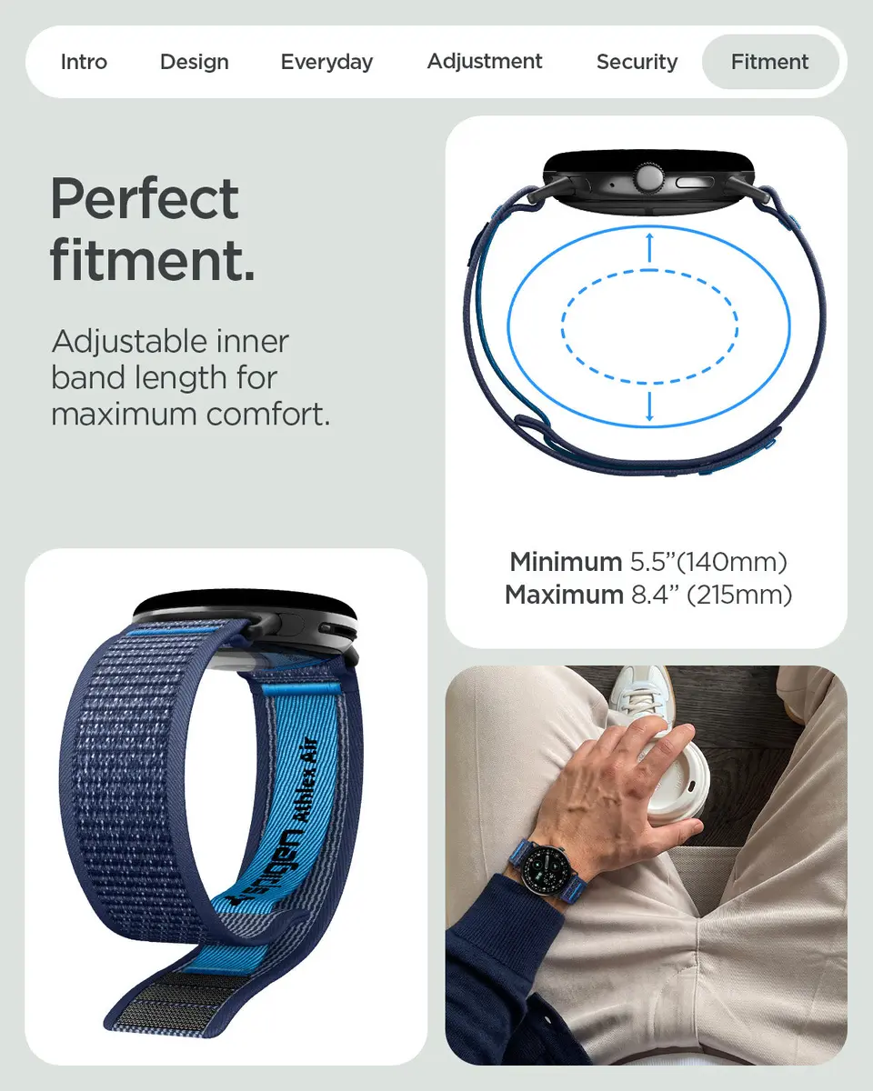 Spigen Athlex Air Band Pixel Watch 5 41mm Navy Blue Photo 11