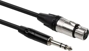 Lindy 35716 5m Audio Cable XLR Female to 6.3mm Male Black