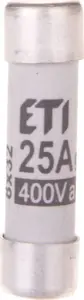 Eti-Polam CH8 Cylindrical Fuse Link 8x32mm 25A gG 400V