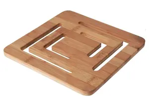 Excellent Houseware 121515 K Бамбуковая подставка под горячее 20x20 см
