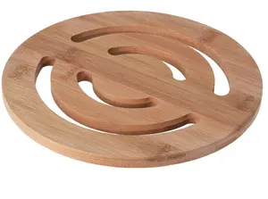 Excellent Houseware 121515 O Bambusa paliktnis karstajiem traukiem 20 cm