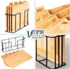 Vilde Bamboo Cutting Boards Set with Stand 28x20 cm Photo 3