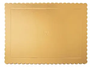 ORION Золотая прямоугольная подложка для торта 40x30 см