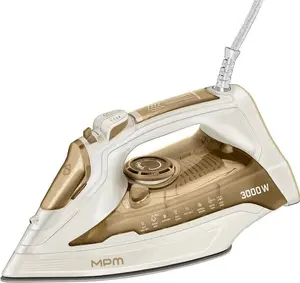 MPM MZE-31 Tvaika gludeklis 3000 W Keramiskā zole 0.36 l Tvertne Tvaika padeve 180 g/min