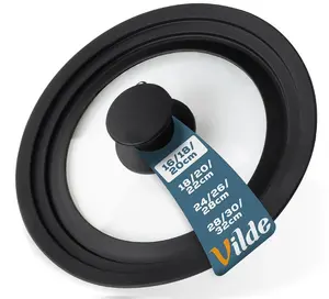 Vilde Universal Glass and Silicone Lid for Pots and Pans 16 18 20 cm