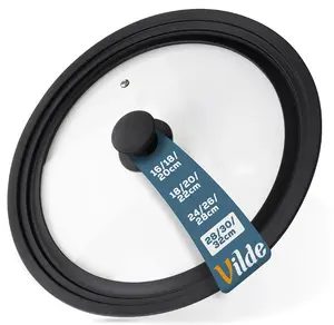 Vilde Universal Glass and Silicone Lid for Pots and Pans 28 30 32 cm