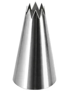 ORION Konditorejas uzgalis Zvaigzne nerūsējošais tērauds diametrs 2.4 cm augstums 5.5 cm atvere 1 cm