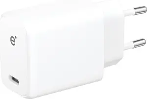 PanzerGlass empower essential 20W lādētājs Single USB-C EU spraudnis Sudraba Balts