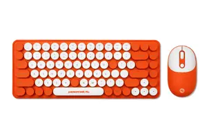 Acer DotCombo bezvadu tastatūras un peles komplekts RF un Bluetooth QWERTY US English Oranžs Balts