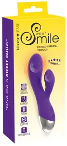 Sweet Smile Smile Flexible Warming Vibrato Вибратор кролик с двойным мотором 10 режимов нагрев до 45°C перезаряжаемый силикон 18.3 см