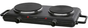 Clatronic DKP 3583 Настольная варочная панель чугунные блины 2 зоны 2500 Вт Черный