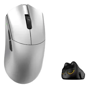 WLMouse BEAST G-SILVER Wireless Optical Gaming Mouse 30000 DPI Ambidextrous Silver