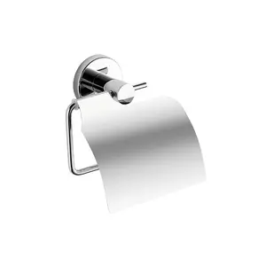 GEDY Felce Plus Stainless Steel Chrome Toilet Paper Holder 5.5 x 13.5 x 14.5 cm