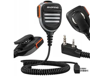 Baofeng MC-9 Водонепроницаемый микрофон динамик для UV-5R UV-82 DM-32 P15 UV и UV-17E черный проводной разъем Kenwood 8 Ом