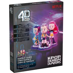Spinmaster 4D Build KPop Demon Hunters HUNTR/X Chibi 3D пазл 212 деталей