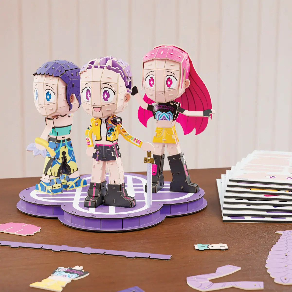 Spinmaster 4D Build KPop Demon Hunters HUNTR/X Chibi 3D пазл Photo 11