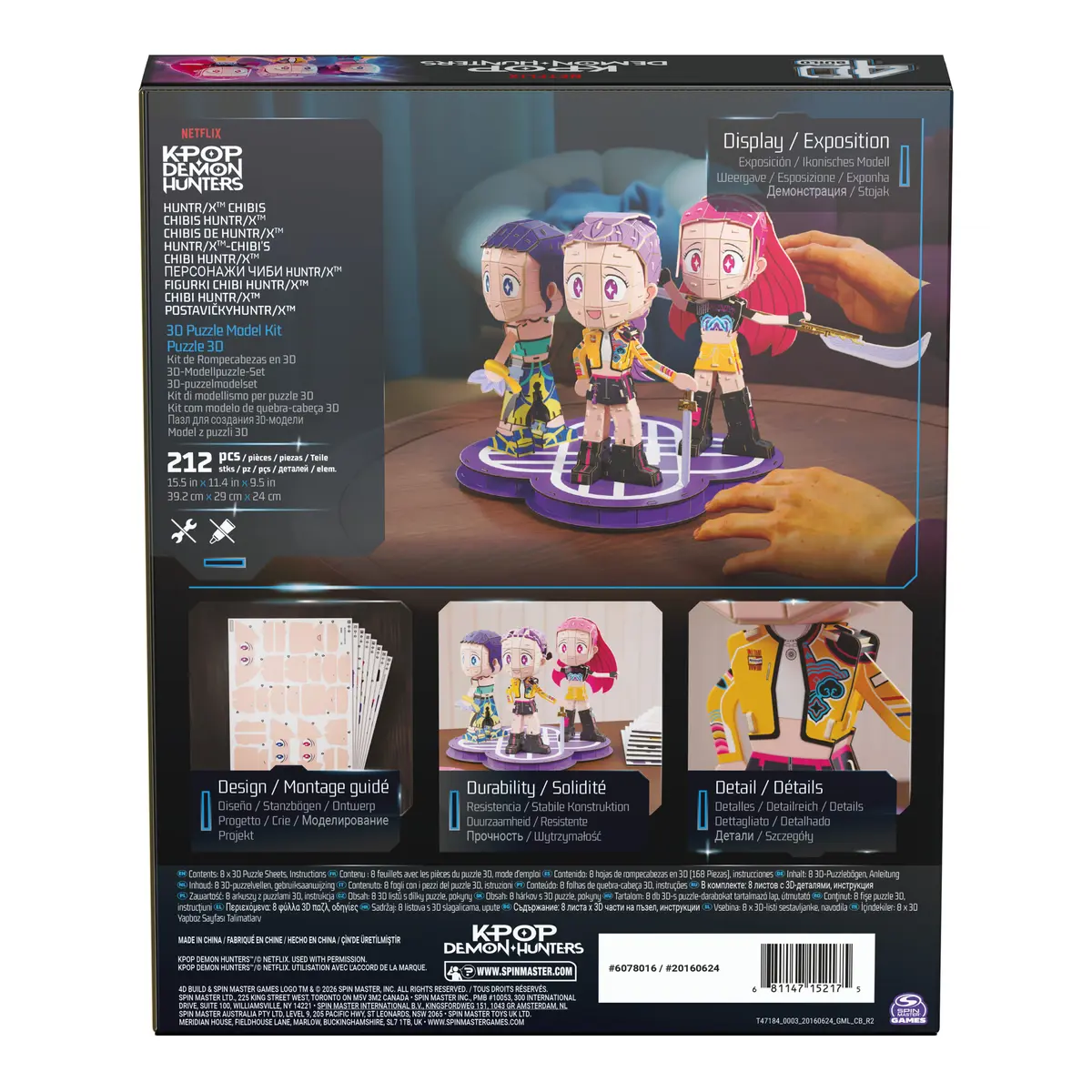 Spinmaster 4D Build KPop Demon Hunters HUNTR/X Chibi 3D пазл Photo 15
