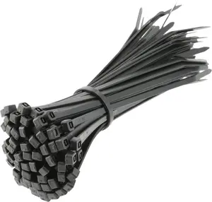 GTV Neilona kabeļu savilcēji 3,6x140 mm melni 100 gab HT2C704