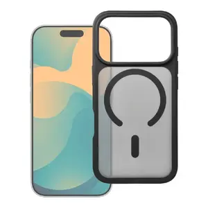 Чехол для iPhone 12 Pro Max FORCELL F-Protect Smoke Hybrid Premium Lite MagSafe черный