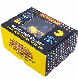 Retro Arcade Pac-Man Plug and Play TV Game Console with Wireless Controller