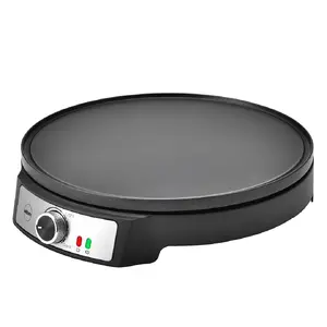 Eldom NA10 CREPI Crepe Maker Black 30 cm 1 Crepe Adjustable Thermostat Rotary Control Non-Stick Coating Removable Plate Non-Slip Feet