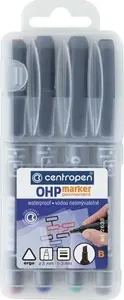 Centropen 2637 Spirtabāzes marķieris dažādas krāsas 1 mm 4 gab.