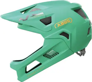 ABUS YouDrop FF bērnu pilna sejas veloķivere sage green izmērs S 48-55 cm