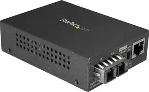 StarTech MCMGBSCSM10 Single-Mode SC Fiber Media Converter 10/100/1000 Mbps 1310nm 10km