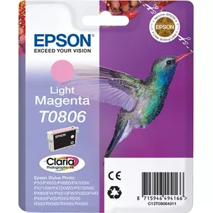 Ink Cartridge Epson Hummingbird T0806 7.4ml Light Magenta