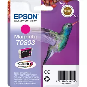 Картридж Epson T0803 7.4 мл Магента
