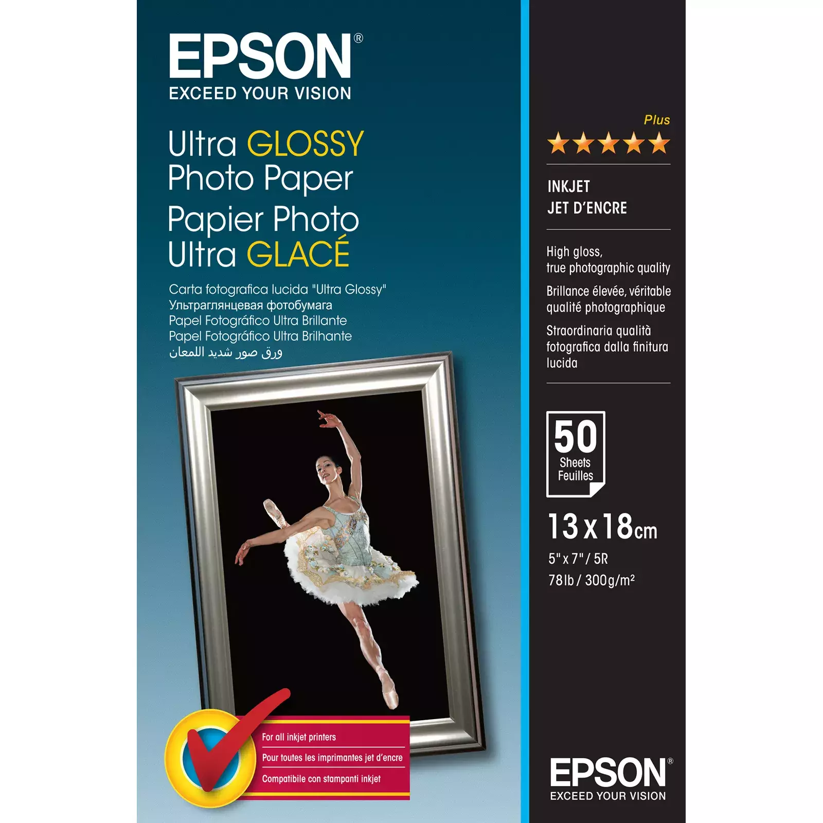 Glossy photo paper