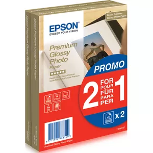 Epson Premium Glossy Photo Paper 2 par 1 cenu, 100 x 150 mm, 255g/m², 80 sheets