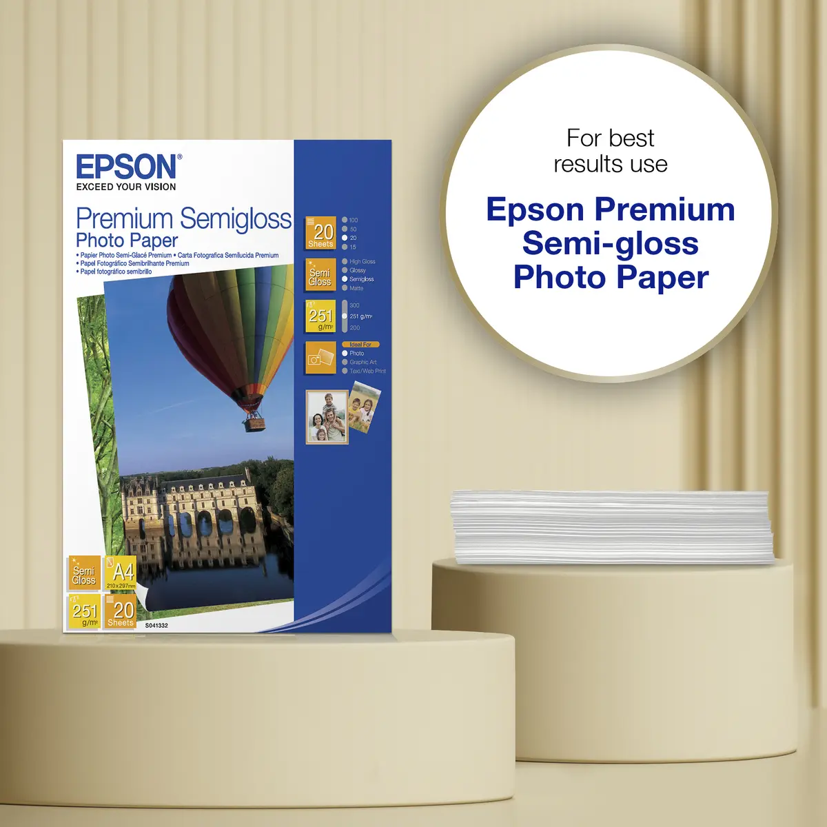 Epson A4 Premium Semigloss Photo Paper 251g/m² 20 Sheets Photo 6