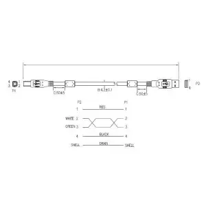 USB A–B кабель ART KABUSB2 AB 2M Photo 2