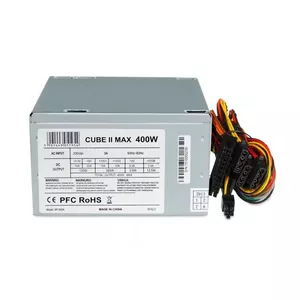 Блок питания ATX IBOX CUBE II 400 W — 20+4 pin, вентилятор 120 мм, серебристый