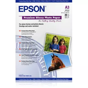 Epson Premium Glossy Photo Paper, DIN A3, 255g/m², 20 Sheets