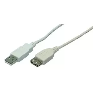 USB kabelis LogiLink 2m USB 2.0 USB A Pelēks