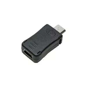 LogiLink AU0010 cable gender changer Micro USB Mini USB Black