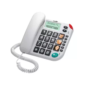 Analogais telefons MaxCom KXT480 Caller ID ar skaļruni balts