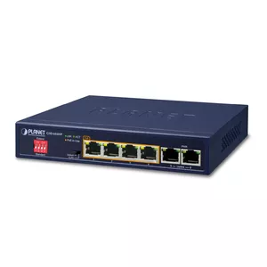 PLANET GSD-604HP tīkla pārslēgs Nepārvaldīts Gigabit Ethernet (10/100/1000) Power over Ethernet (PoE) Zils