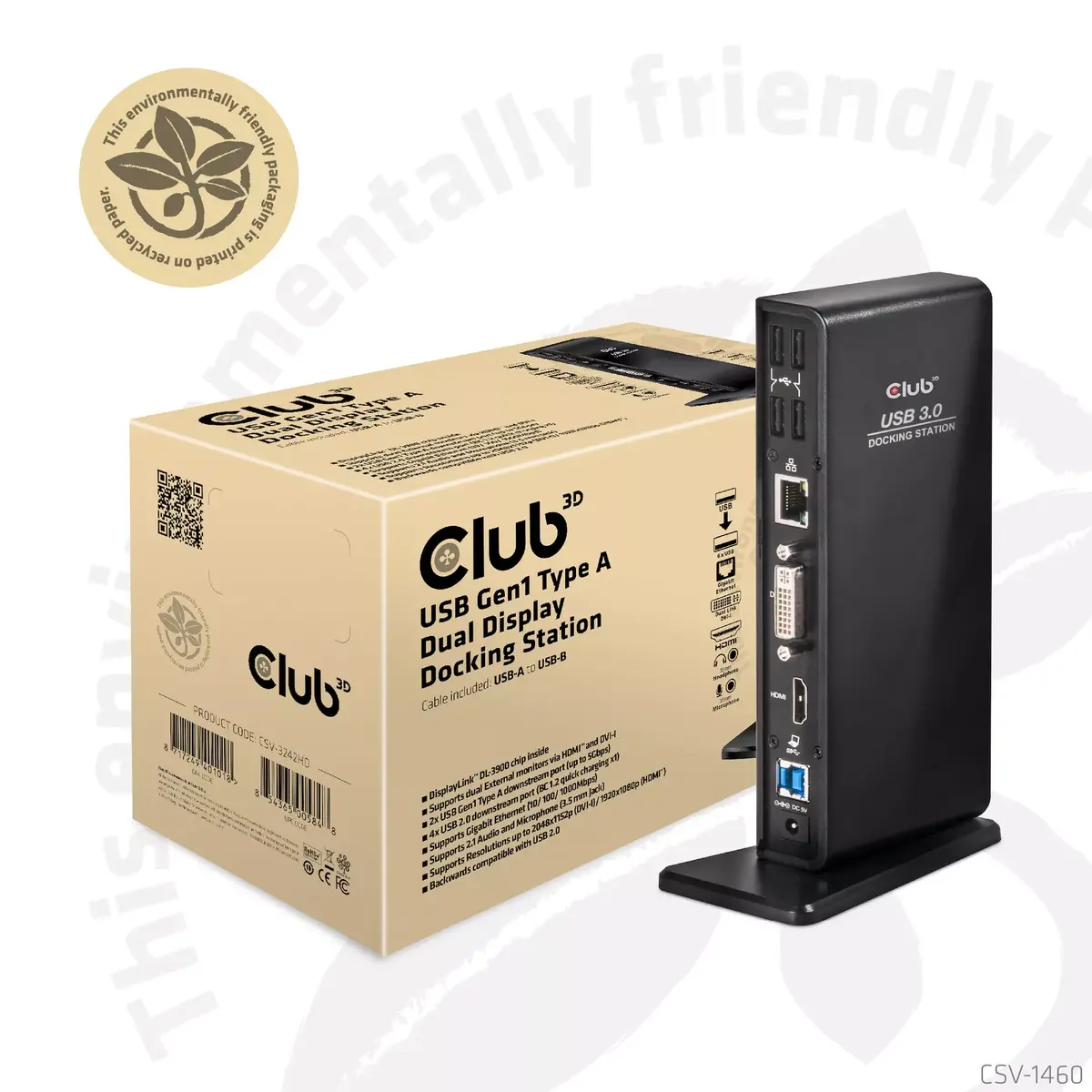 Док-станция CLUB3D USB Gen1 Type A Dual Display Photo 15