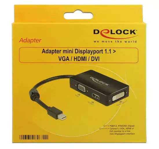 Cable DeLOCK 0.16m DisplayPort/VGA + HDMI + DVI Photo 2