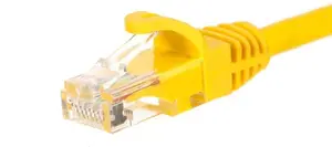 Сетевой кабель Netrack BZPAT025UY 0.25м Cat5e U/UTP Желтый